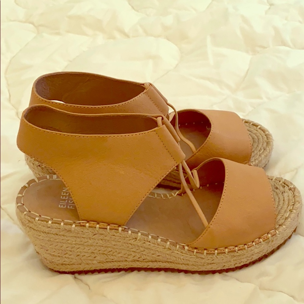 Brand New Eileen Fisher wedge espadrilles